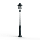 Roger Pradier - Lampadaire Avenue 3 N°7 LED Warm Patine vert de gris 008 Diffuseur opale