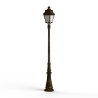 Roger Pradier - Lampadaire Avenue 3 N°7 LED Warm Patine dorée 009 Diffuseur opale
