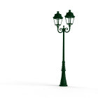 Roger Pradier - Lampadaire Avenue 3 N°8 LED Warm Vert 067 Diffuseur clair