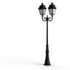 Roger Pradier - Lampadaire Avenue 3 N°8 LED Warm Noir 000 Diffuseur opale