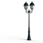 Roger Pradier - Lampadaire Avenue 3 N°8 LED Warm Patine vert de gris 008 Diffuseur opale