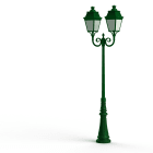 Roger Pradier - Lampadaire Avenue 3 N°8 LED Warm Vert 067 Diffuseur opale