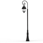 Roger Pradier - Lampadaire Avenue 3 N°9 LED Warm Noir 000 Diffuseur clair