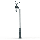 Roger Pradier - Lampadaire Avenue 3 N°9 LED Warm Patine vert de gris 008 Diffuseur clair