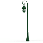 Roger Pradier - Lampadaire Avenue 3 N°9 LED Warm Vert 067 Diffuseur clair