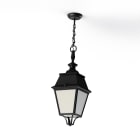 Roger Pradier - Suspension Avenue 4 N°1 E27 opale Noir foncé 000