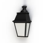 Roger Pradier - Applique Avenue 4 N°2 E27 opale Noir foncé 000