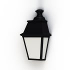 Roger Pradier - Applique Avenue 4 N°2 LED 35W 3000°K Noir 000 Diffuseur PMMA opale
