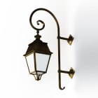 Roger Pradier - Applique Avenue 4 N°5 E27 opale Patiné doré 009