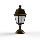 Roger Pradier - Borne Avenue 4 N°6 LED 35W 2700°K Patine dorée 009 Diffuseur clair