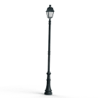 Roger Pradier - Lampadaire Avenue 4 N°8 LED 35W 3000°K Patine vert de gris 008 Diffuseur opale