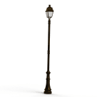 Roger Pradier - Lampadaire Avenue 4 N°8 LED 35W 2700°K Patine dorée 009 Diffuseur opale