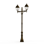 Roger Pradier - Lampadaire Avenue 4 N°9 E27 clair Patiné doré 009