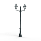 Roger Pradier - Lampadaire Avenue 4 N°9 LED 35W 2700°K vert de gris 008 PMMA clair structuré