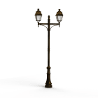 Roger Pradier - Lampadaire Avenue 4 N°9 LED 35W 2700°K Patine dorée 009 PMMA clair structuré