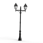 Roger Pradier - Lampadaire Avenue 4 N°9 E27 opale Noir foncé 000