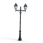 Roger Pradier - Lampadaire Avenue 4 N°9 E27 opale Vert de gris 008