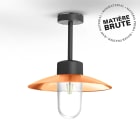 Roger Pradier - Roger Pradier - Plafonnier Belcour N°2 clair Cuivre brut 082
