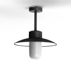 Roger Pradier - Plafonnier Belcour N°2 opale Noir foncé 000