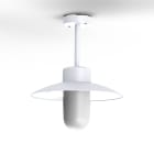 Roger Pradier - Plafonnier Belcour N°2 opale Blanc 001