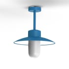 Roger Pradier - Roger Pradier - Plafonnier Belcour N°2 opale Bleu Azur mat 134