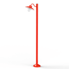 Roger Pradier - Lampadaire Belcour N°4 clair Rouge signalisation 056