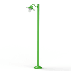 Roger Pradier - Lampadaire Belcour N°4 opale Vert jaune 015