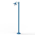 Roger Pradier - Lampadaire Belcour N°4 opale Bleu Azur mat 134