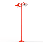 Roger Pradier - Lampadaire Belcour N°5 clair Rouge signalisation 056