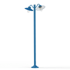 Roger Pradier - Roger Pradier - Lampadaire Belcour N°5 clair Bleu Azur mat 134