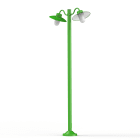 Roger Pradier - Lampadaire Belcour N°5 opale Vert jaune 015