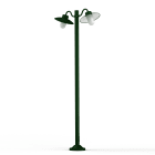 Roger Pradier - Lampadaire Belcour N°5 opale Vert Anglais 019