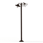 Roger Pradier - Lampadaire Belcour N°5 opale Rouille 046