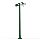 Roger Pradier - Lampadaire Belcour N°5 opale Vert sapin 067