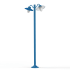 Roger Pradier - Lampadaire Belcour N°5 opale Bleu Azur mat 134