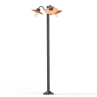 Roger Pradier - Lampadaire Belcour N°6 clair Cuivre vernis sans patine 084