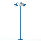 Roger Pradier - Lampadaire Belcour N°6 clair Bleu Azur mat 134