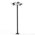 Roger Pradier - Lampadaire Belcour N°6 opale Noir foncé 000