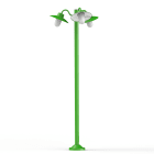 Roger Pradier - Lampadaire Belcour N°6 opale Vert jaune 015