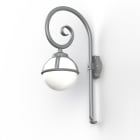 Roger Pradier - Applique Boréal N°2 opale Gris métal 023