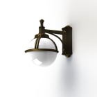 Roger Pradier - Applique Boréal N°4 opale Patiné doré 009