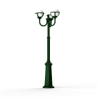 Roger Pradier - Lampadaire Boréal N°9 opale Vert Anglais 019
