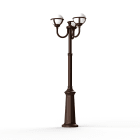 Roger Pradier - Lampadaire Boréal N°9 opale Rouille 046