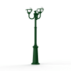Roger Pradier - Lampadaire Boréal N°9 opale Vert sapin 067