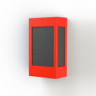 Roger Pradier - Roger Pradier - Applique Brick² N°1 PMMA noir Rouge signalisation 056