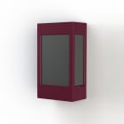 Roger Pradier - Applique Brick² N° 1 Classe 3 Diffuseur PMMA noir Rouge vin 066