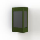 Roger Pradier - Applique Brick² N°1 PMMA noir Vert fougère 109