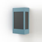 Roger Pradier - Applique Brick² N°1 PMMA noir Bleu 111