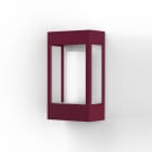 Roger Pradier - Applique Brick² N°1 Classe 3 Diffuseur clair Rouge vin 066
