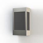 Roger Pradier - Applique Brick² N°1 PMMA noir Aluminium brut vernis mat 129